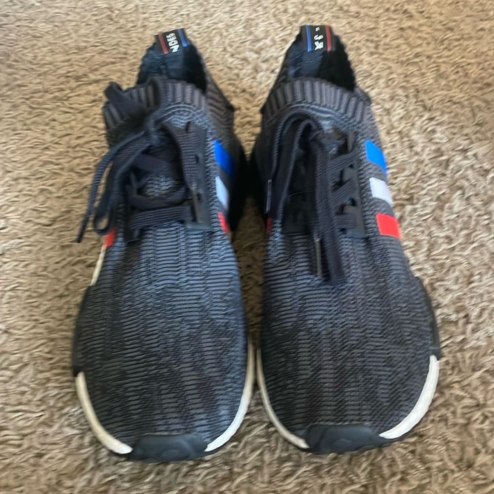 Adidas NMD_R1 PK Primeknit Tri Color Black Gray Men's Athletic Shoes